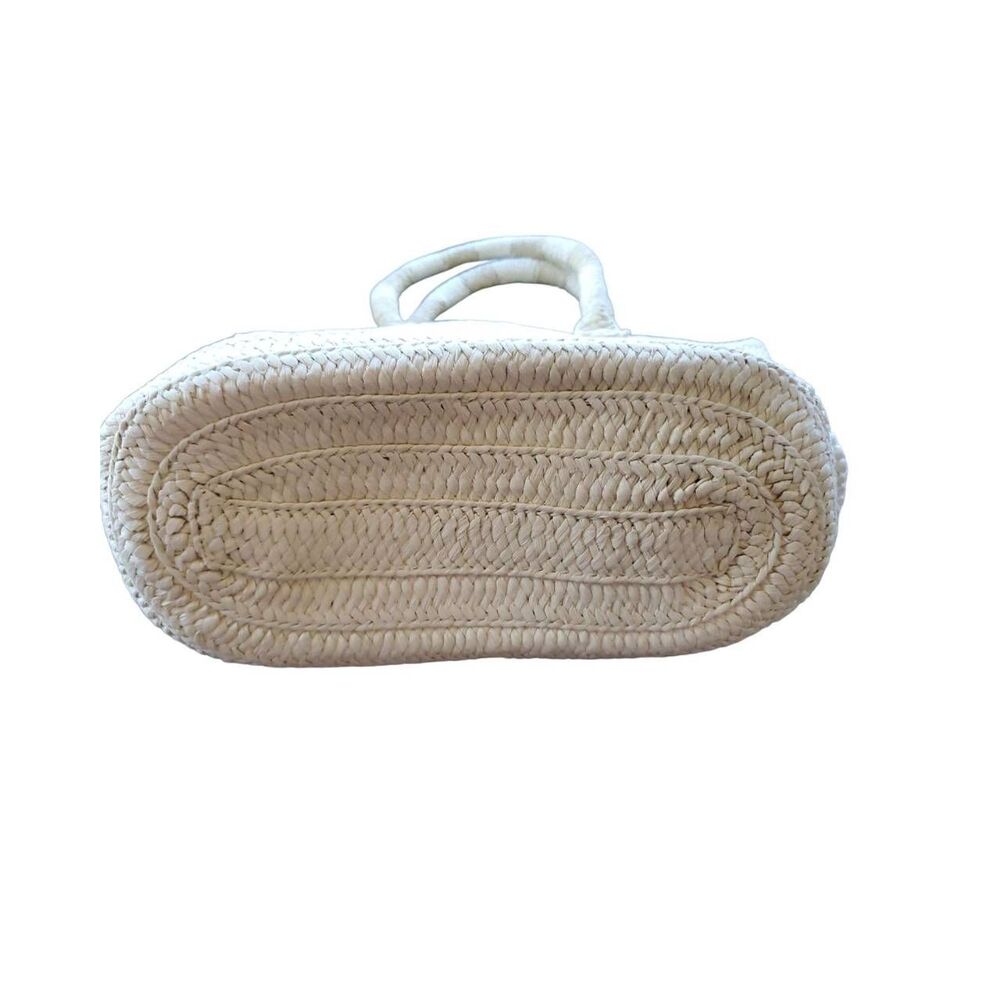 Altru Good for You Tote Tan Woven Straw Look Beachy Bag - Picture 3 of 5